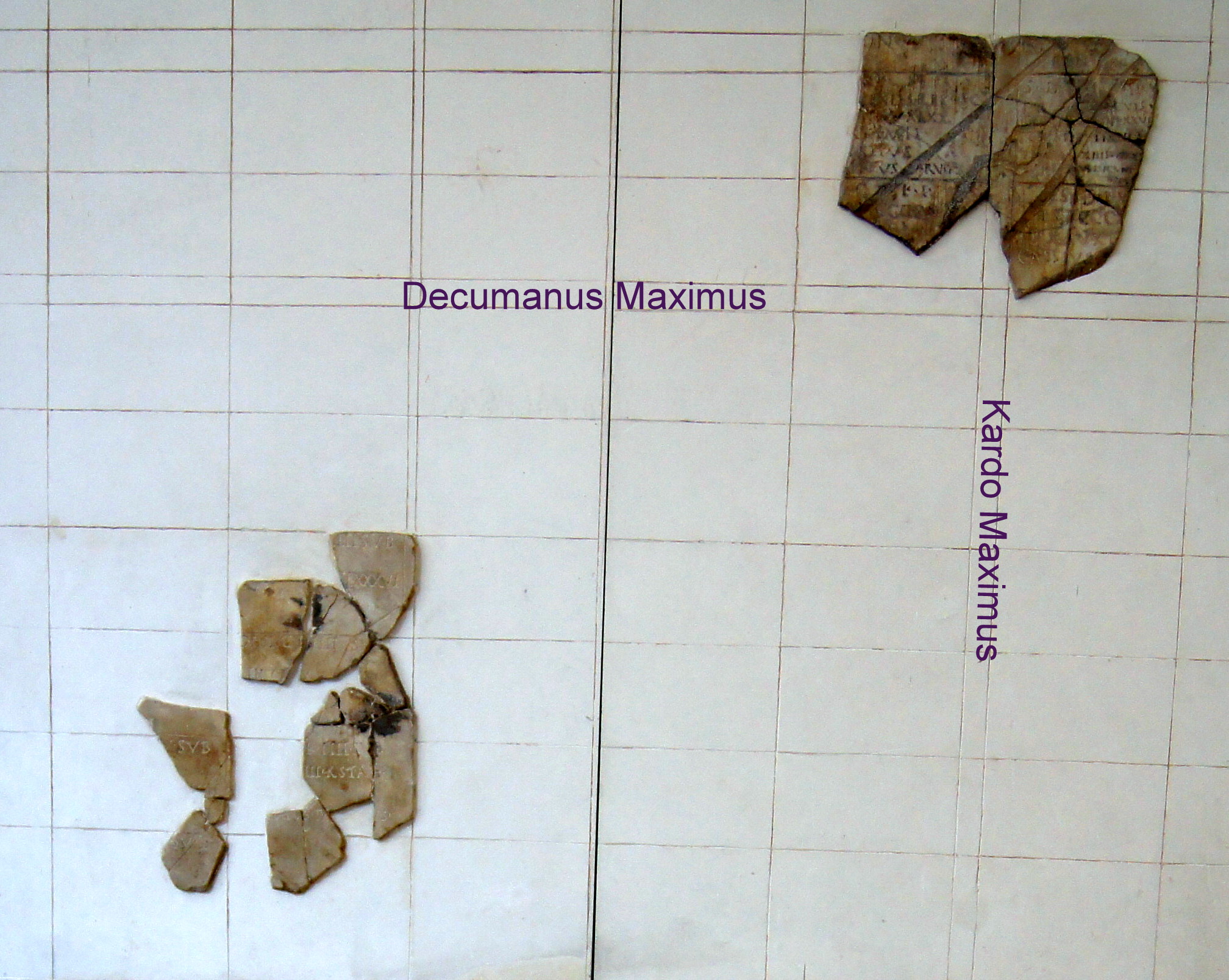 Le fragment 7 du cadastre A au muse d'Orange